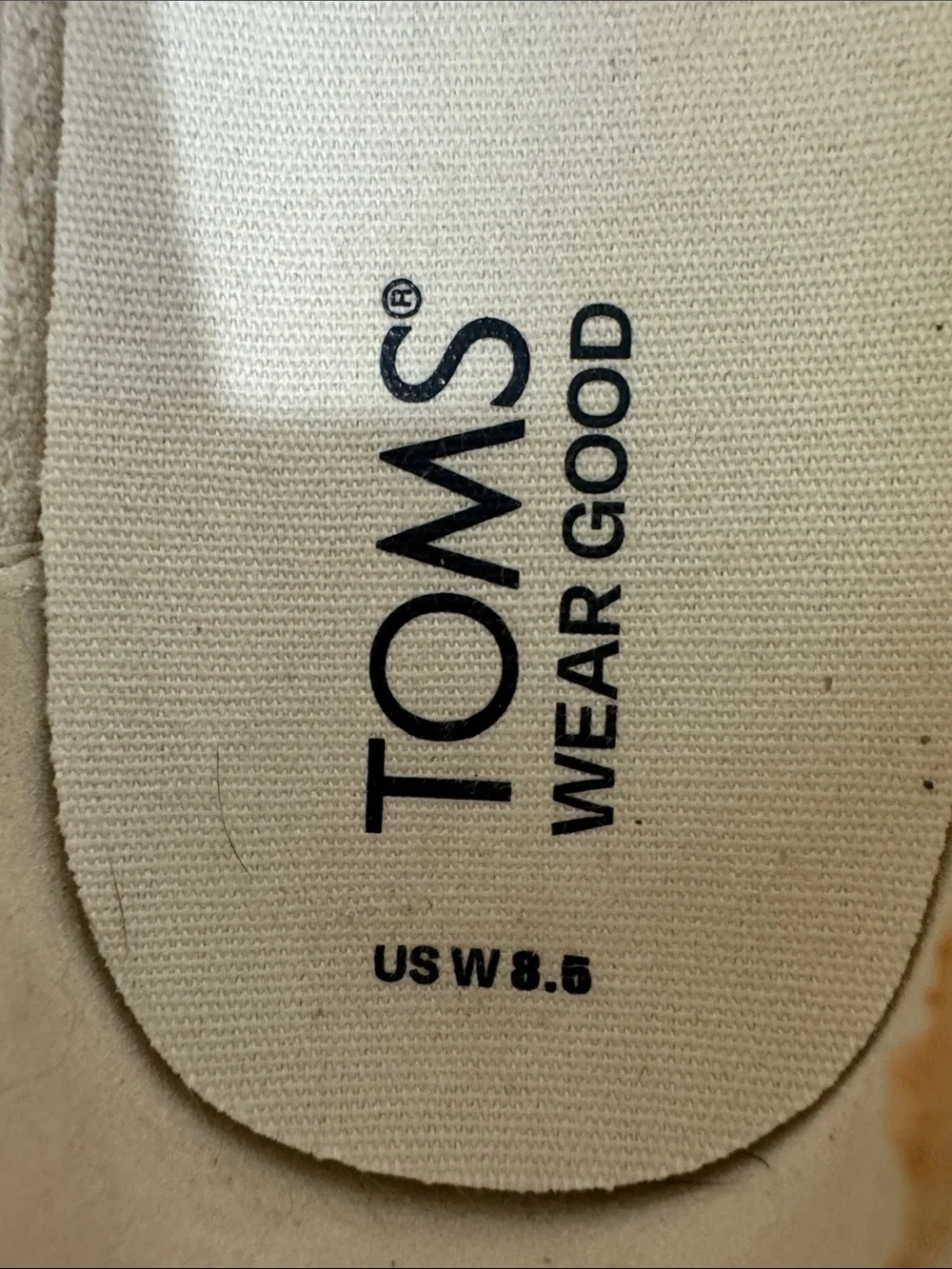 Toms Valencia Platform Slip-On Platforms Women Size 8.5 Beige Moroccan Crochet